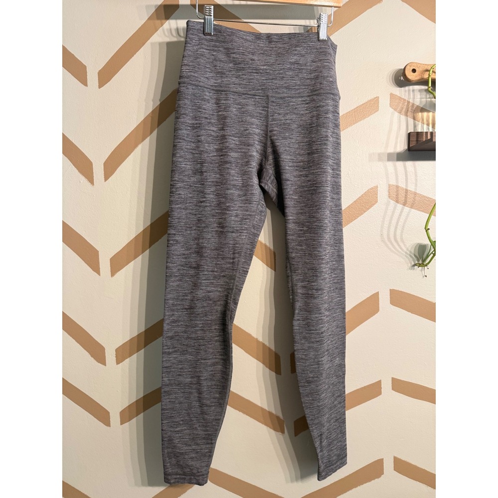 Lululemon Leggings Womens‎ 8 Grey Heathered Space Dye High Rise Athletic Tights